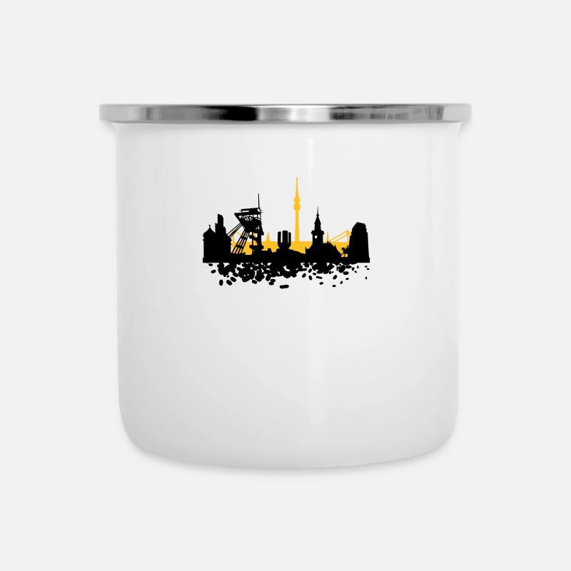 Dortmund Skyline - Camper Mug - white