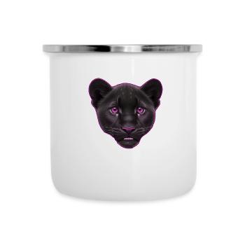Pink Baby Panther | Baby Panther Head - Camper Mug - white - Front