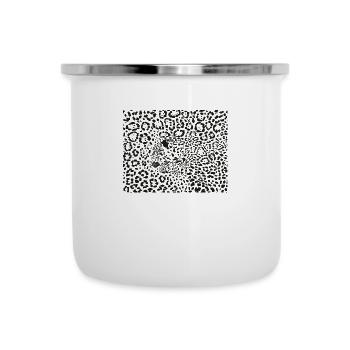 Fond sans couture Jaguars Latin Panthera onca - Tasse émaillée - blanc - Devant