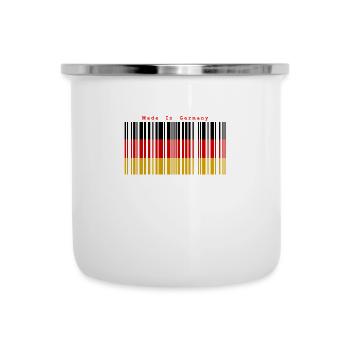 Cœur allemand - Tasse émaillée - blanc - Devant