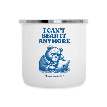 tired bear | funny vintage - Camper Mug - white - Front