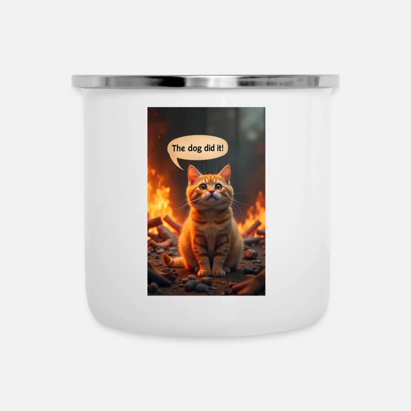 Cat Meme - Camper Mug - white
