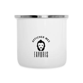 afficher mes favoris - Tasse émaillée - blanc - Devant