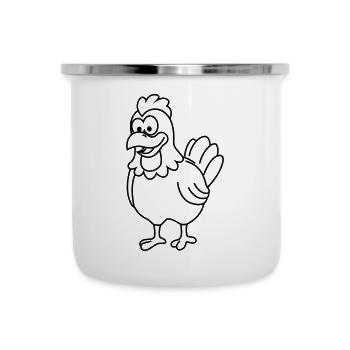 Chicken Comic Animal - Camper Mug - white - Front