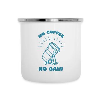 no coffee no gain - Camper Mug - white - Front