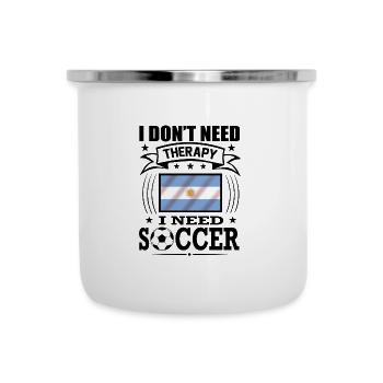 Argentina Soccer Football 2022 WM - Tasse émaillée - blanc - Devant