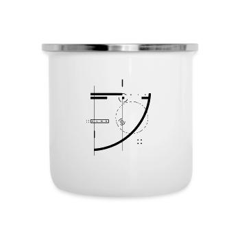 Résumé | N u m b [ e r s ] - Tasse émaillée - blanc - Devant