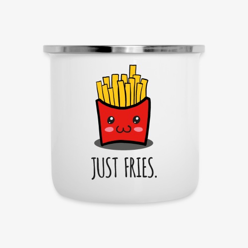 Just fries - Pommes - Pommes frites - Emaille-Tasse