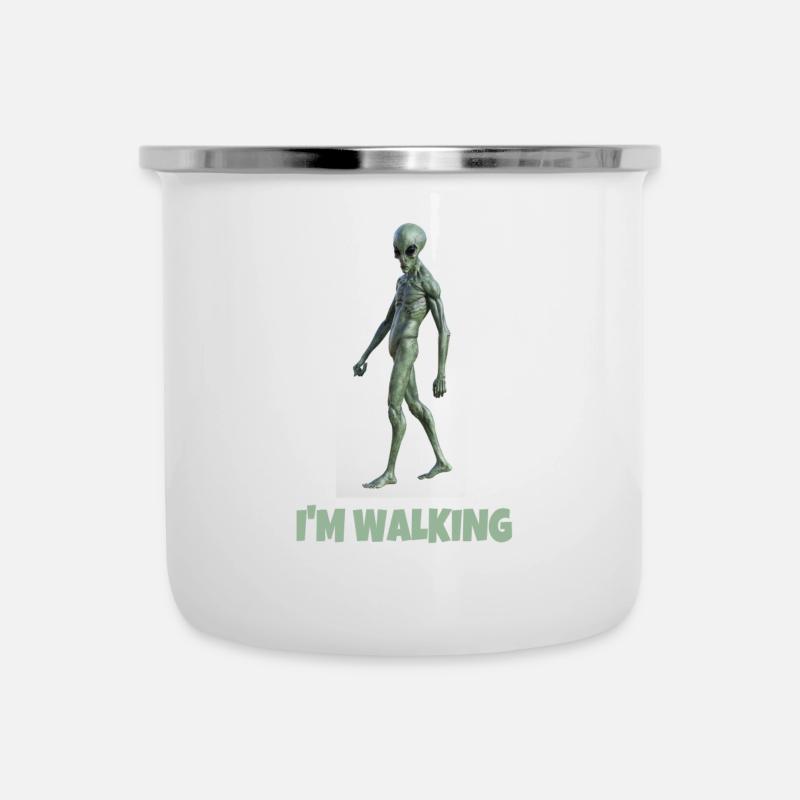 I'M WALKING - Camper Mug - white