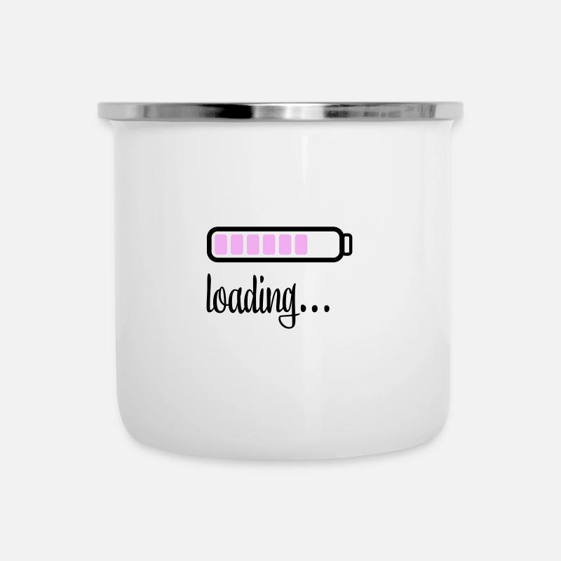 Battery Battery loading - Camper Mug - white