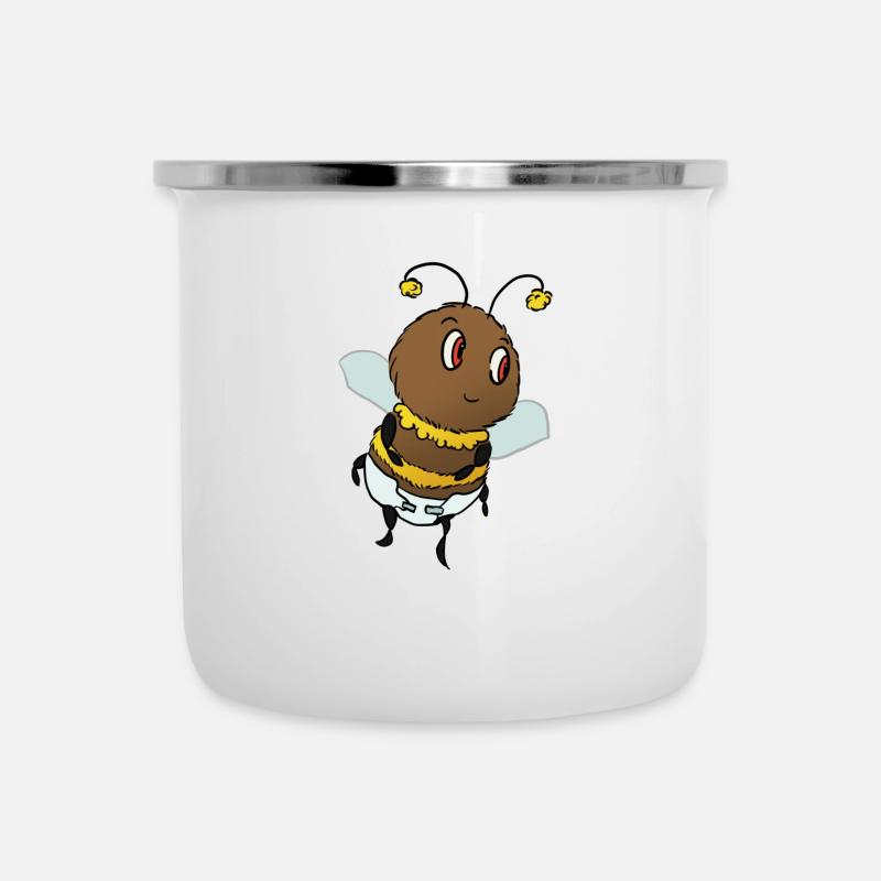 Baby bumblebee with diaper - Camper Mug - white