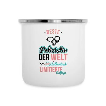 Best Female Policewoman in the World - 100% Authentic - Camper Mug - white - Front