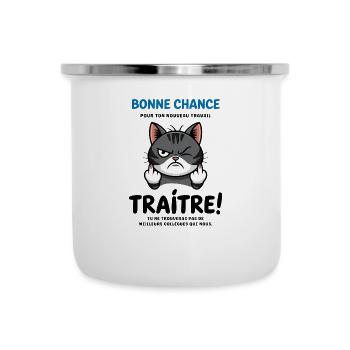 Adieu Traître Collègue - Tasse émaillée - blanc - Devant