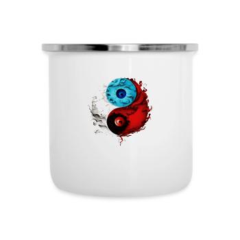 Yin Yang - Emaille-Tasse - Weiß - Vorne