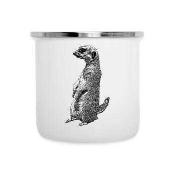 Mamaïe de terre - Tasse émaillée - blanc - Devant
