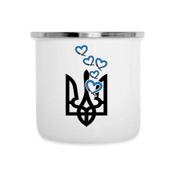 UKRAINE "slava ukraini" ukraine-love frontsupport - Camper Mug - white - Front