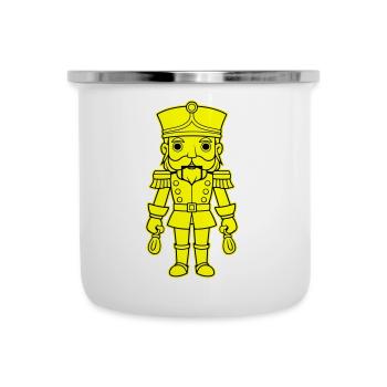 Nussknacker Weihnachten - Emaille-Tasse - Weiß - Vorne