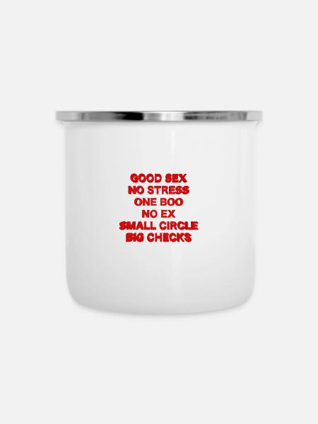 Lifestyle - Emaille-Tasse - Weiß
