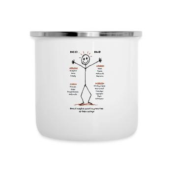 Das ist David - Emaille-Tasse - Weiß - Vorne