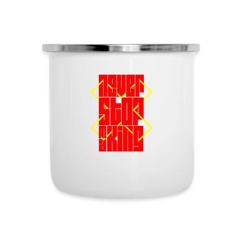 Never Stop Making - Emaille-Tasse - Weiß - Vorne