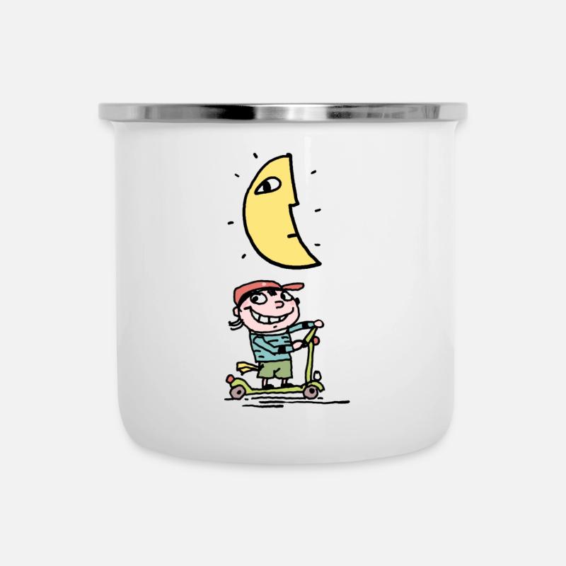 Charly and the Moon - Camper Mug - white