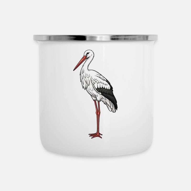 Stork - Camper Mug - white