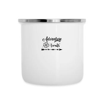 camping - Tasse émaillée - blanc - Devant