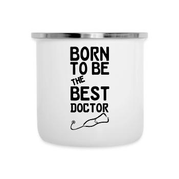 Doctor Doktor Arzt Medizin Spruch Geschenk - Emaille-Tasse - Weiß - Vorne