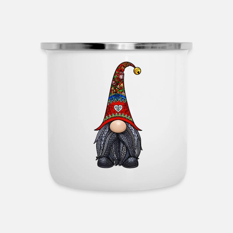 Tomte Zentangle - Camper Mug - white