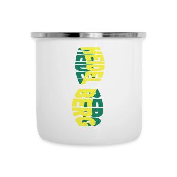 Heidelberg Deutschland Stadt Skyline Schrift Bunt - Emaille-Tasse - Weiß - Vorne