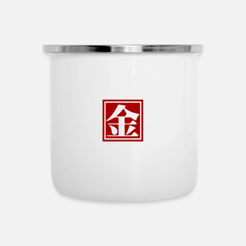 Kim chinois chinois - Tasse émaillée - blanc