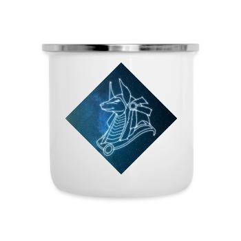 Seth Blauer Himmel - Emaille-Tasse - Weiß - Vorne