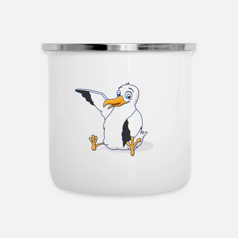 Möwi - Tasse émaillée - blanc