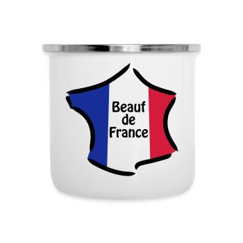 Beauf de France - Tasse émaillée - blanc - Devant