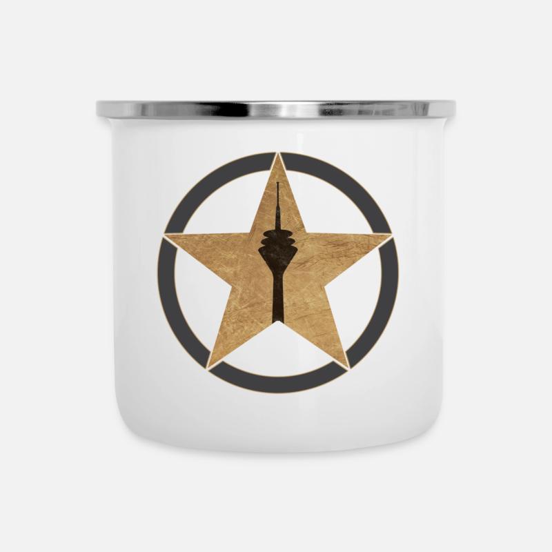LiD - Rheinturm - Edition - Emaille-Tasse - Weiß