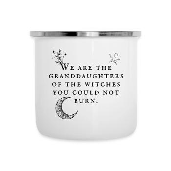 Sorcière - sorcières petites-filles lune - lumineux - Tasse émaillée - blanc - Devant