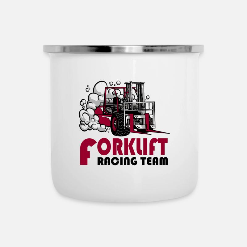 Équipe Stacker Racing - Tasse émaillée - blanc