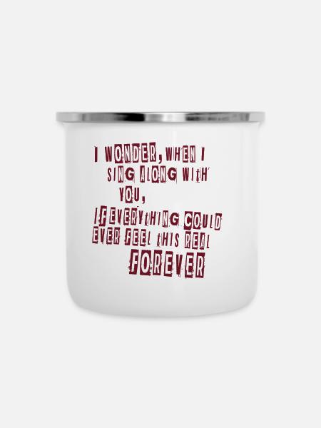 Everlong Lyrics - Emaille-Tasse - Weiß