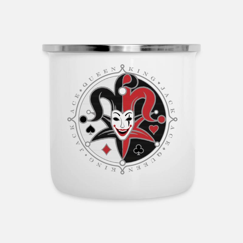 Poker JOKER - Camper Mug - white