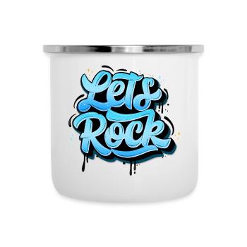 Faisons du rock - Tasse émaillée - blanc - Devant