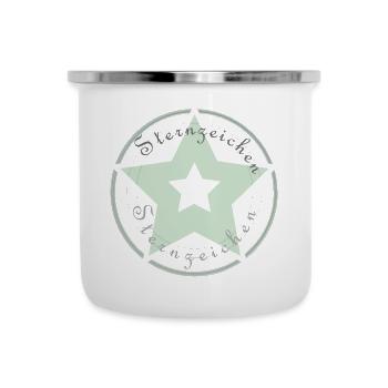 SternzeichenSache - Emaille-Tasse - Weiß - Vorne
