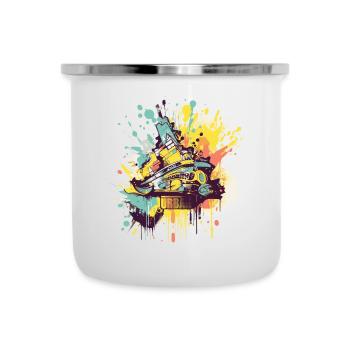 Urban - Emaille-Tasse - Weiß - Vorne