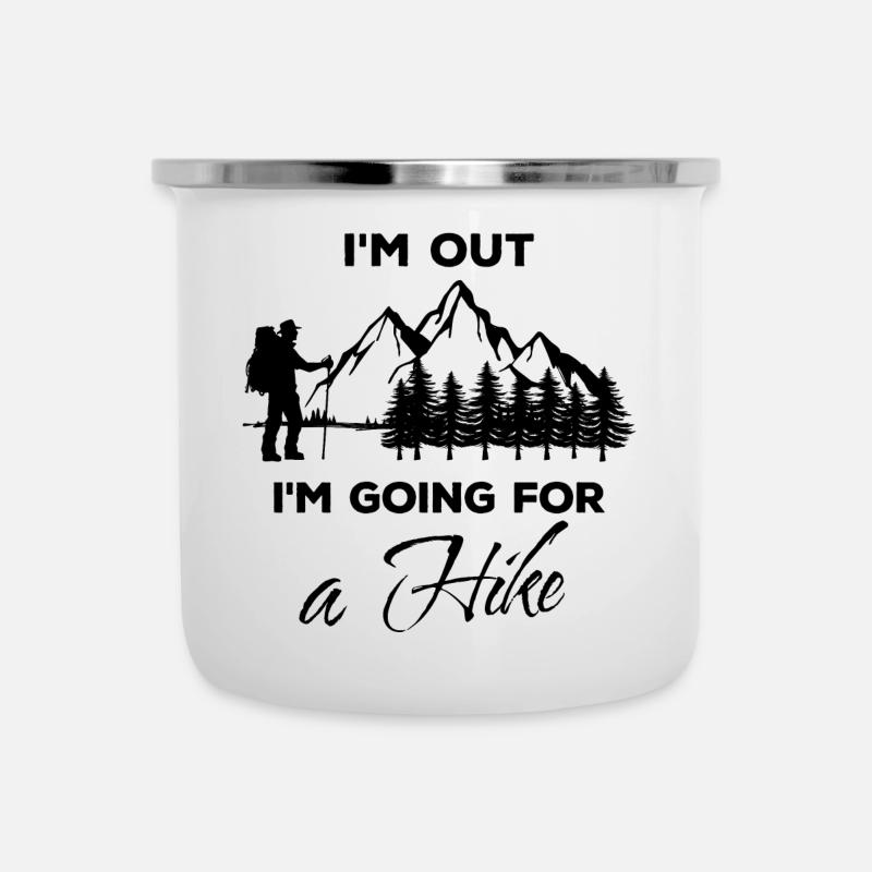 Hiking Statement Hikers Mountaineering Mountains Nature - Camper Mug - white