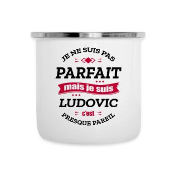 LUDOVIC PARFAIT - PRENOM LUDOVIC - Tasse émaillée - blanc - Devant