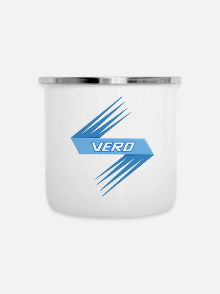 Vero - Emaille-Tasse - Weiß