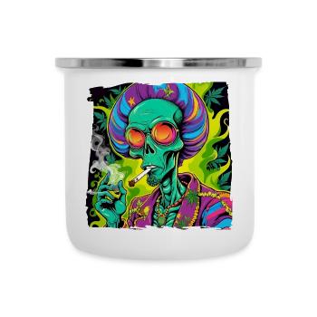 Extraterrestre de la Jamaïque - Tasse émaillée - blanc - Devant