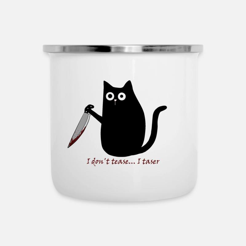 I don't tease - Camper Mug - white
