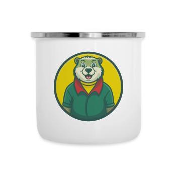 Marmot Cute Kawaii Cartoon Clipart Pet Animal - Camper Mug - white - Front