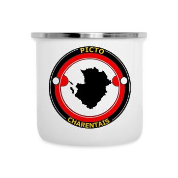 Picto-Charentais - Tasse émaillée - blanc - Devant