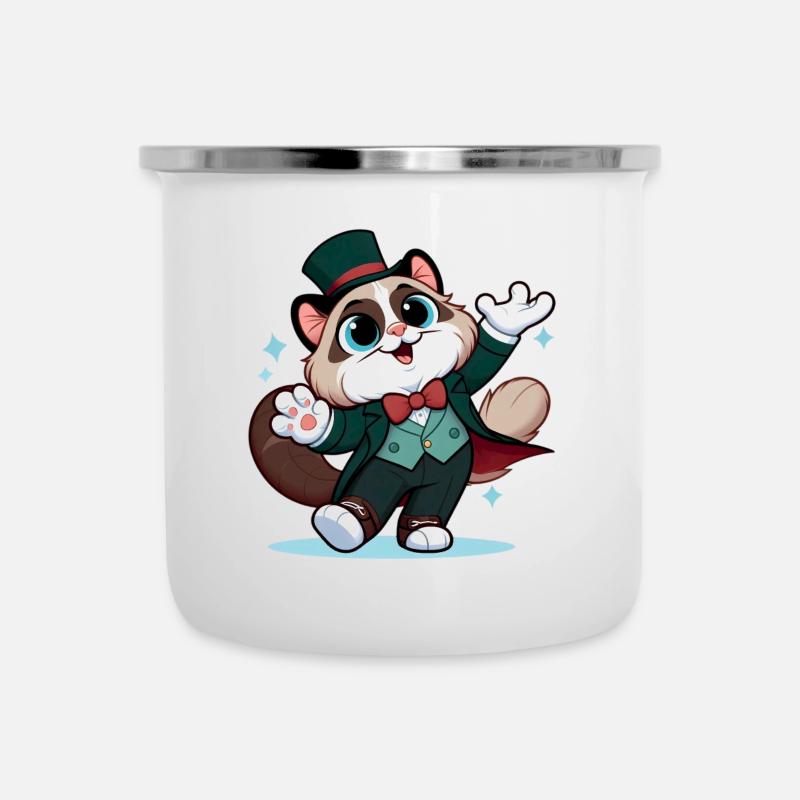 magic ragdoll - Tasse émaillée - blanc